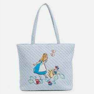 Vera Bradley large Disney Alice and Wonderland tote bag.